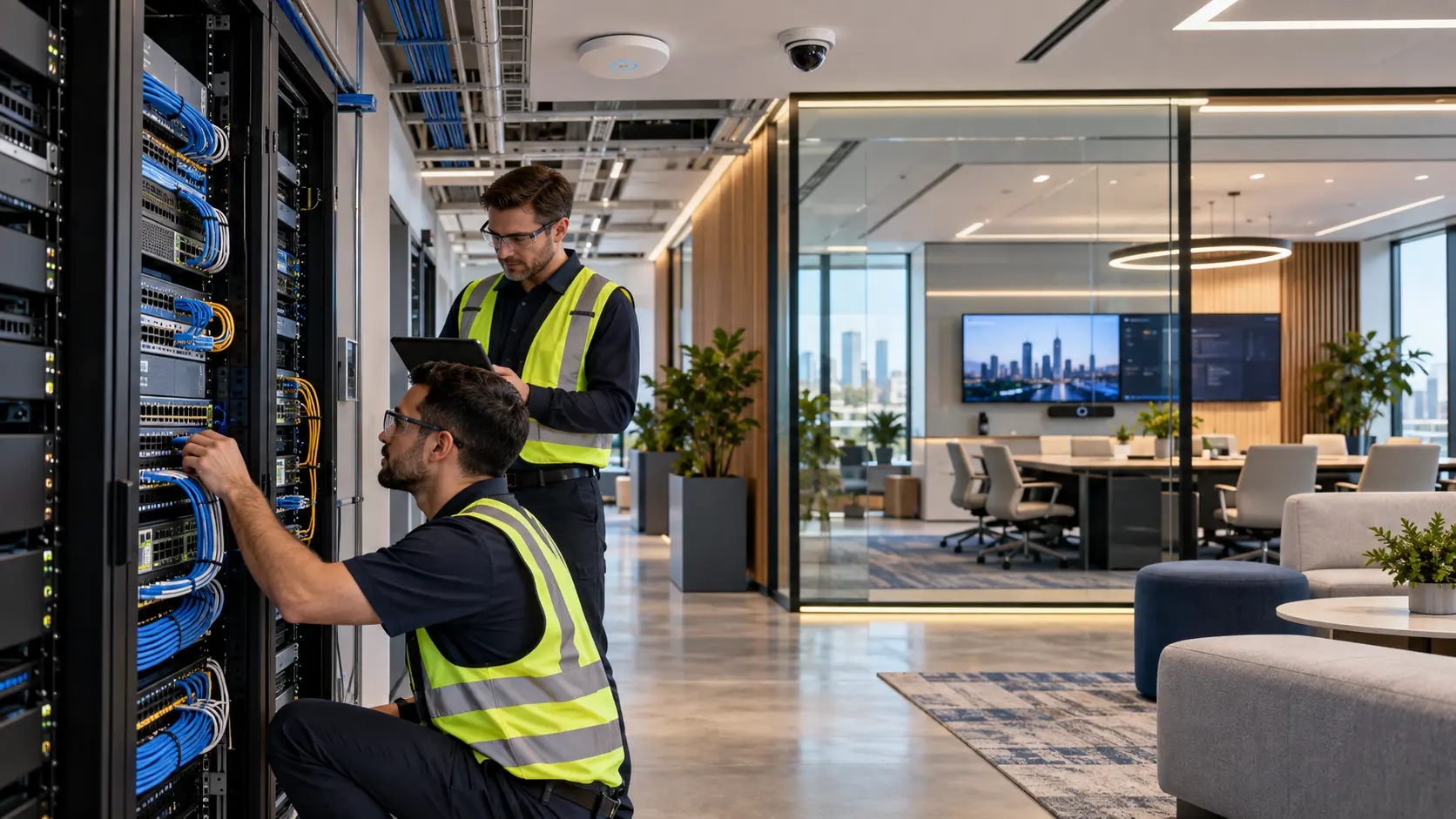 Enterprise infrastructure supporting a connected workplace